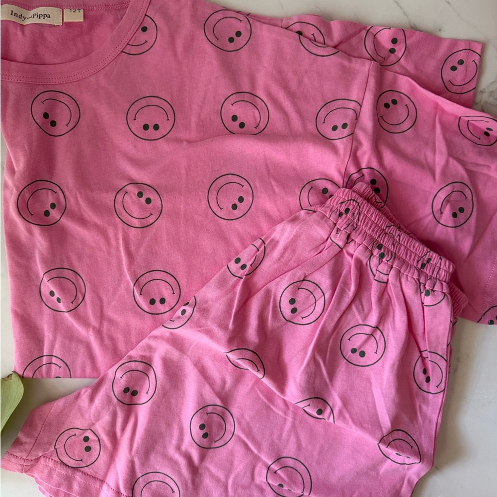 Indy + Pippa Pink Smiley Set